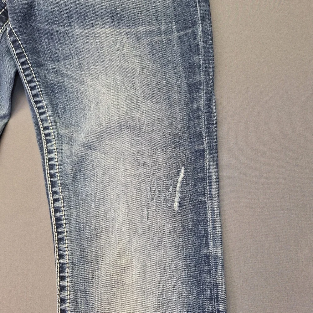 Miss Me Signature Bootcut Jeans Medium Wash Sequin Embroidered JP7765B Size 30